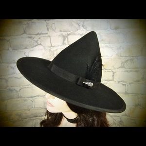 🏷 SOLD! EvercrumblyAndWitch, Felt Brim Hat
